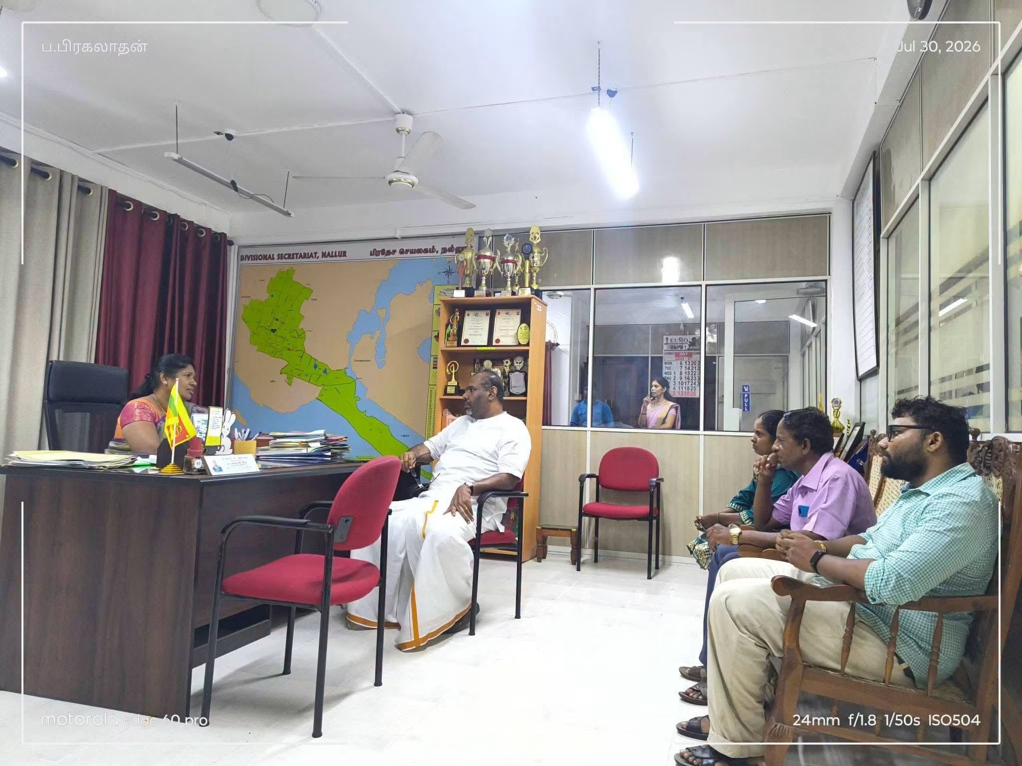 Sewing machines donated to Prampady Community Center in Kokuvil